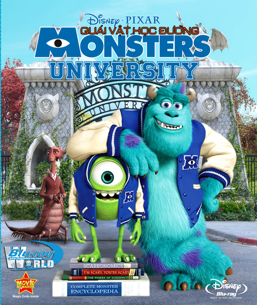 D172. Monsters University 2013  - QUÁI VẬT HỌC ĐƯỜNG 3D 25G(DTS-HD MA 5.1)  